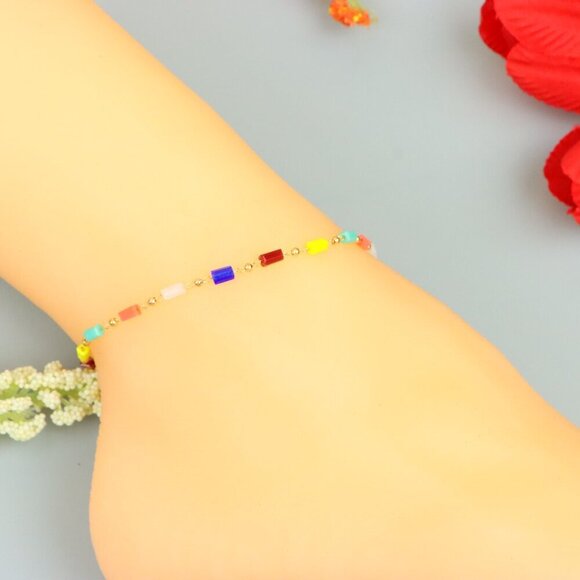 "Handmade Anklet – A Stylish Choice for Women, Thoughtful Gift Idea, EVCH1352 - Picture 7 of 10